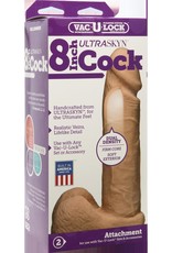 Doc Johnson Vac-U-Lock 8-Inch Ultraskyn Cock - Vanilla