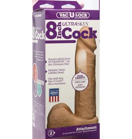 Doc Johnson Vac-U-Lock 8-Inch Ultraskyn Cock - Vanilla