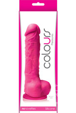nsnovelties Colours Pleasures Silicone Dildo 5in - Pink