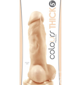 nsnovelties Colours Pleasures Thick - 5" Dildo - White