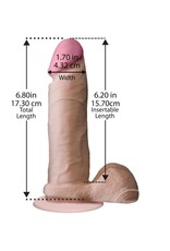 Doc Johnson The Realistic Cock Ultraskyn 6 Inch - White