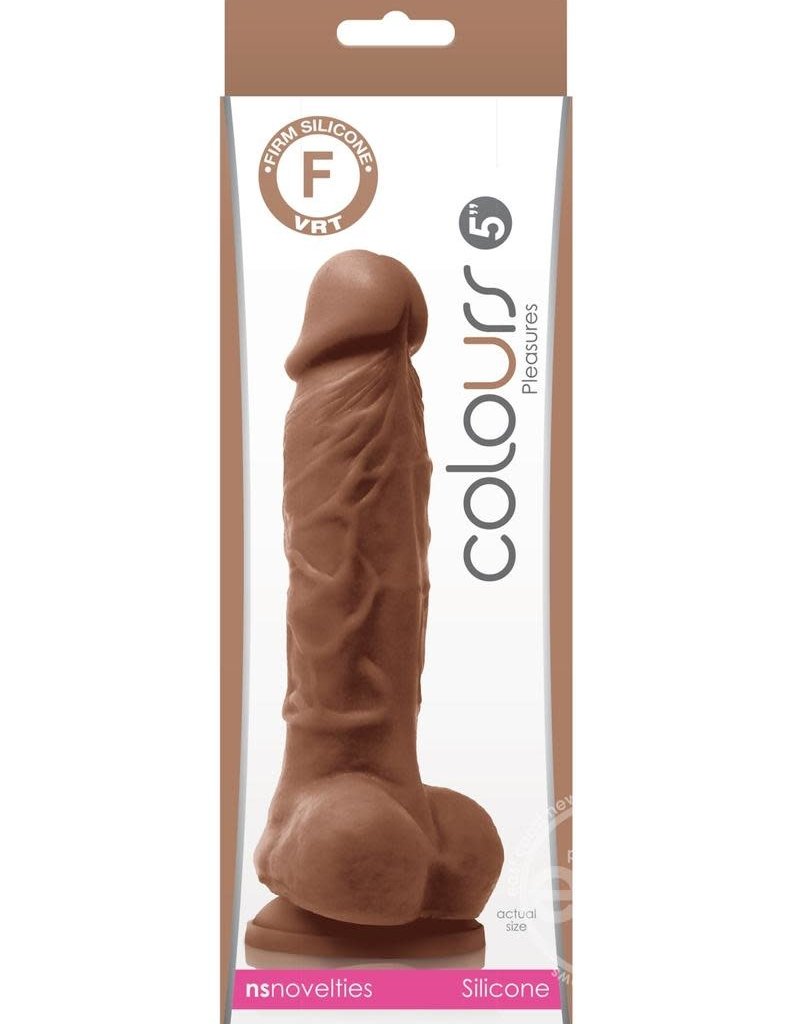 NSN Colours - Pleasures - 5" Dildo - Brown