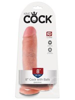 Pipedream King Cock 8-Inch Cock With Balls - Flesh