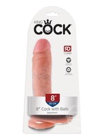 Pipedream King Cock 8-Inch Cock With Balls - Flesh