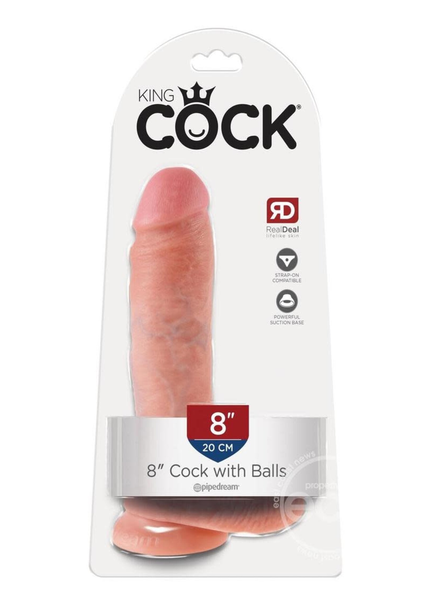 Pipedream King Cock 8-Inch Cock With Balls - Flesh