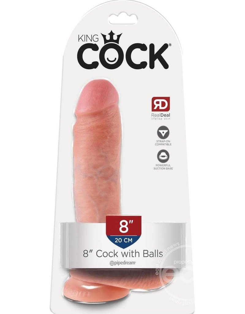 Pipedream King Cock 8-Inch Cock With Balls - Flesh