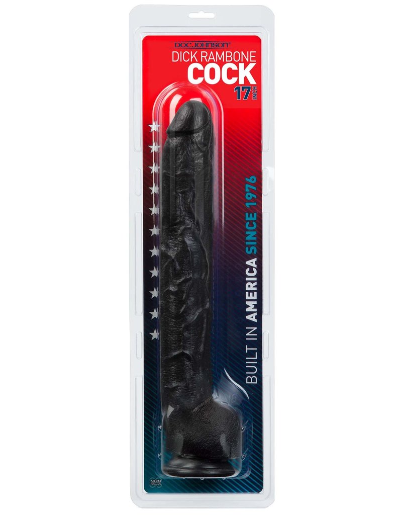 Doc Johnson Dick Rambone Cock - 17 Inch - Black