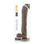 Blush Novelties Dr. Skin Mr. Ed 13" Dildo With Suction Cup - Chocolate