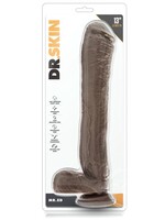 Blush Novelties Dr. Skin Mr. Ed 13" Dildo With Suction Cup - Chocolate