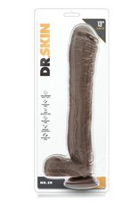 Blush Novelties Dr. Skin Mr. Ed 13" Dildo With Suction Cup - Chocolate