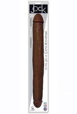 Curve Toys Jock 18 Inch Tapered Double Dildo - Chocolate