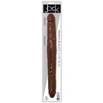 Jock Curve Novelties Jock 16" Double Dong - Chocolate