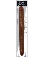 Jock Curve Novelties Jock 16" Double Dong - Chocolate
