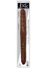 Jock Curve Novelties Jock 16" Double Dong - Chocolate