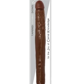 Jock Curve Novelties Jock 16" Double Dong - Chocolate