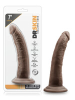 Blush Novelties Dr. Skin - 7 Inch Cock With Suction Cup - Chocolate