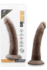 Blush Novelties Dr. Skin - 7 Inch Cock With Suction Cup - Chocolate