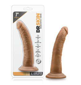 Blush Novelties Dr. Skin - 7 Inch Cock With Suction Cup - Mocha