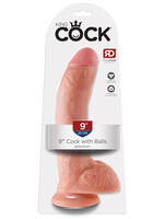 Pipedream King Cock 9-Inch Cock With Balls - Flesh