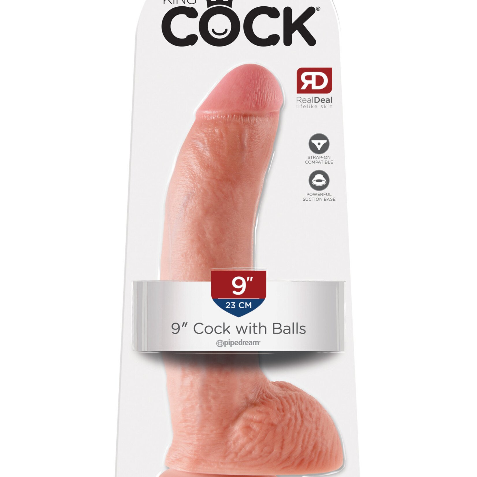 Pipedream King Cock 9-Inch Cock With Balls - Flesh