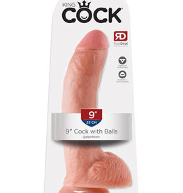 Pipedream King Cock 9-Inch Cock With Balls - Flesh