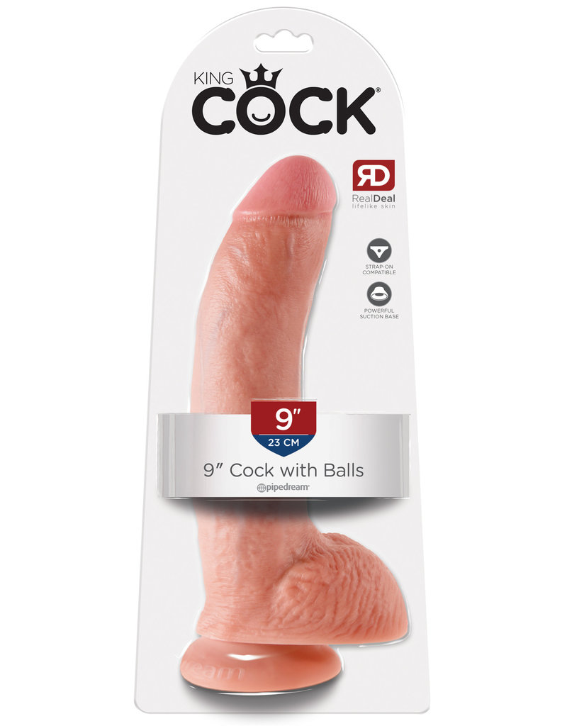 Pipedream King Cock 9-Inch Cock With Balls - Flesh