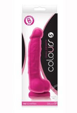 nsnovelties Colours Dual Density Silicone Dildo 5in - Pink