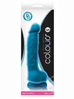 nsnovelties Colours Dual Density 5" Dildo Non Vibrating BLUE