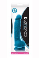 nsnovelties Colours Dual Density 5" Dildo Non Vibrating BLUE nsnovelties Colours Dual Density 5" Dildo Non Vibrating BLUE