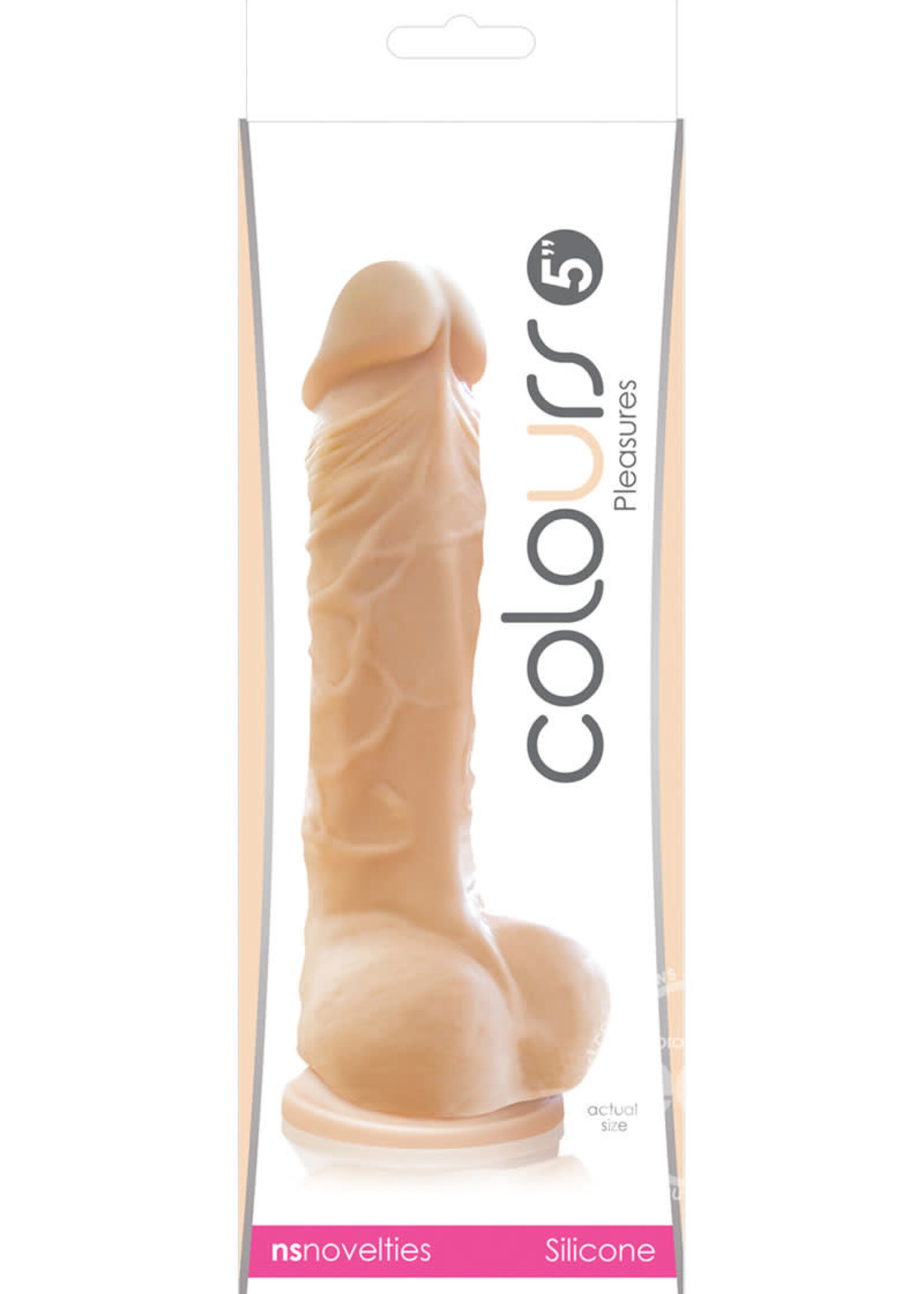 nsnovelties Colours Pleasures - 5" Dildo - White