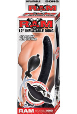 NassToys Ram 12-Inch Inflatable Dong - Black