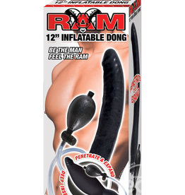 NassToys Ram 12-Inch Inflatable Dong - Black