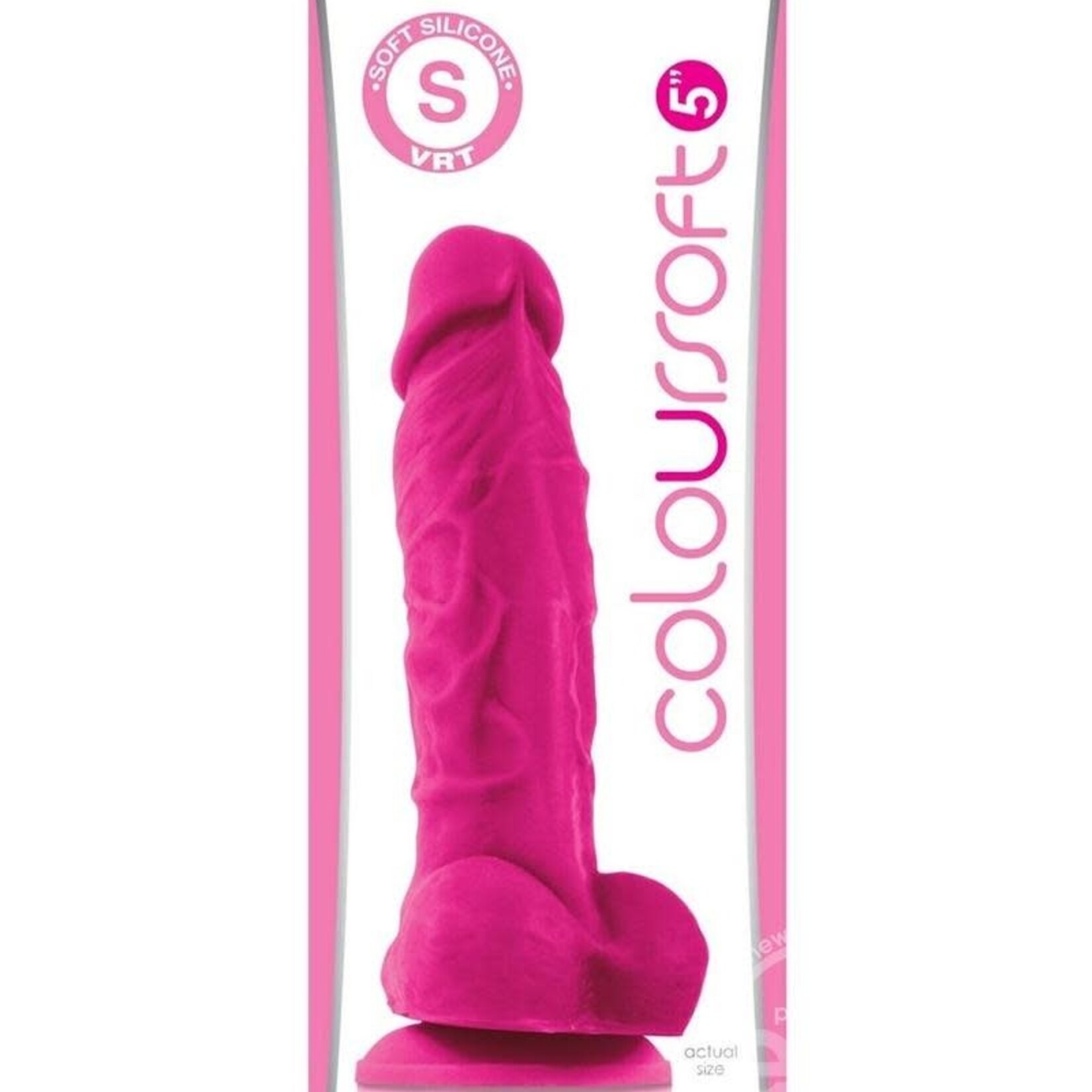 nsnovelties Coloursoft Silicone Realistic Dong Pink 5 Inch
