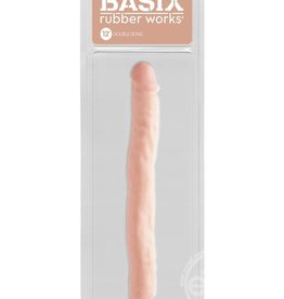 Pipedream Basix Rubber Works 12 Inch Double Dong - Flesh