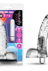 Blush Novelties Naturally Yours - Vibrating Ding Dong - Clear