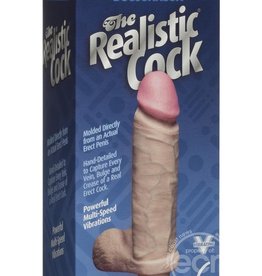 Doc Johnson The Original Vibro Realistic Cocks 6-Inch - White