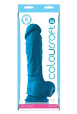nsnovelties Coloursoft Silicone Realistic Dong Blue 8 Inch