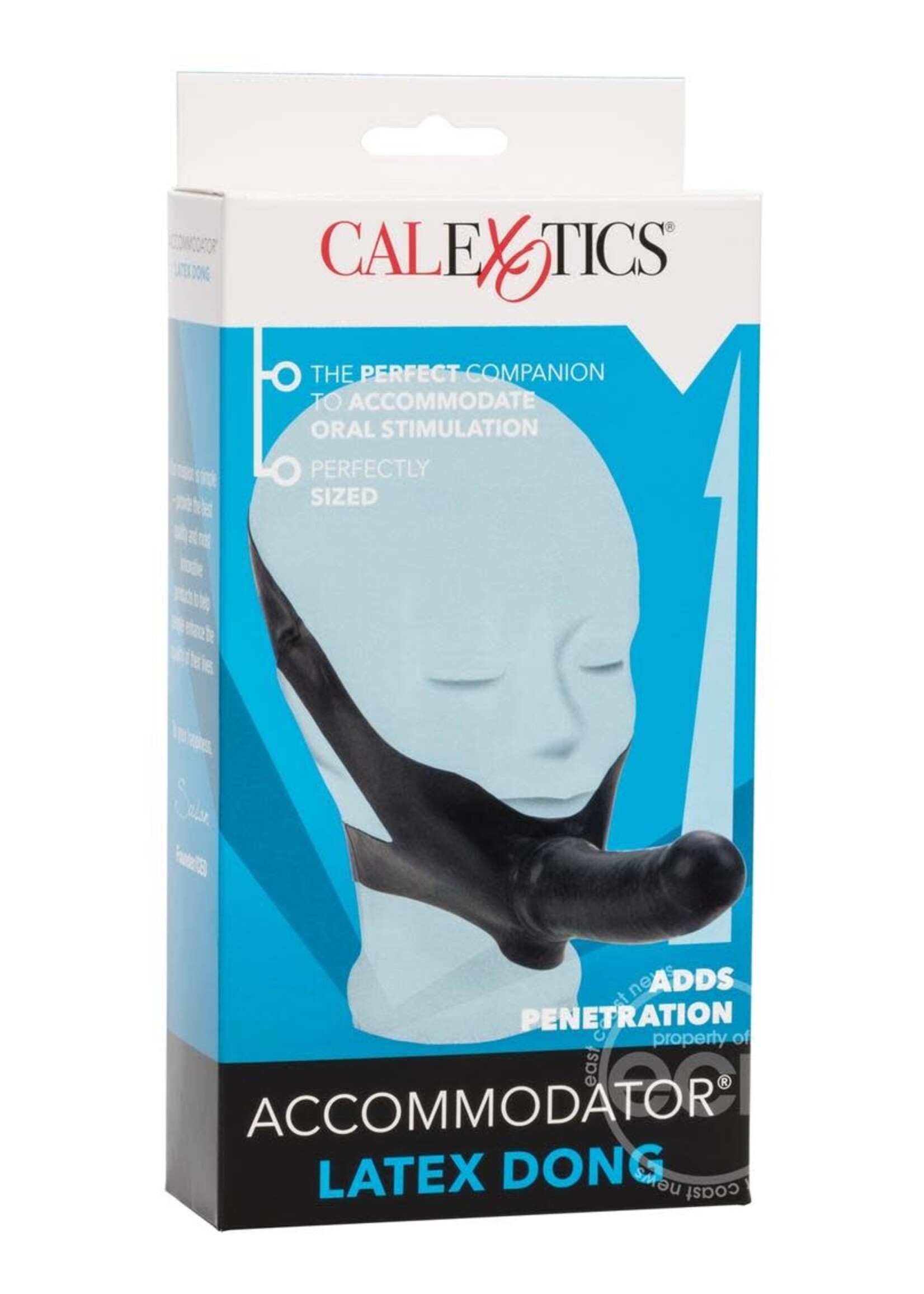 California Exotic Novelties The Original Accomodator Latex Dong - Black