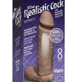Doc Johnson The Realistic Cock Ultraskyn 8 Inch - Brown