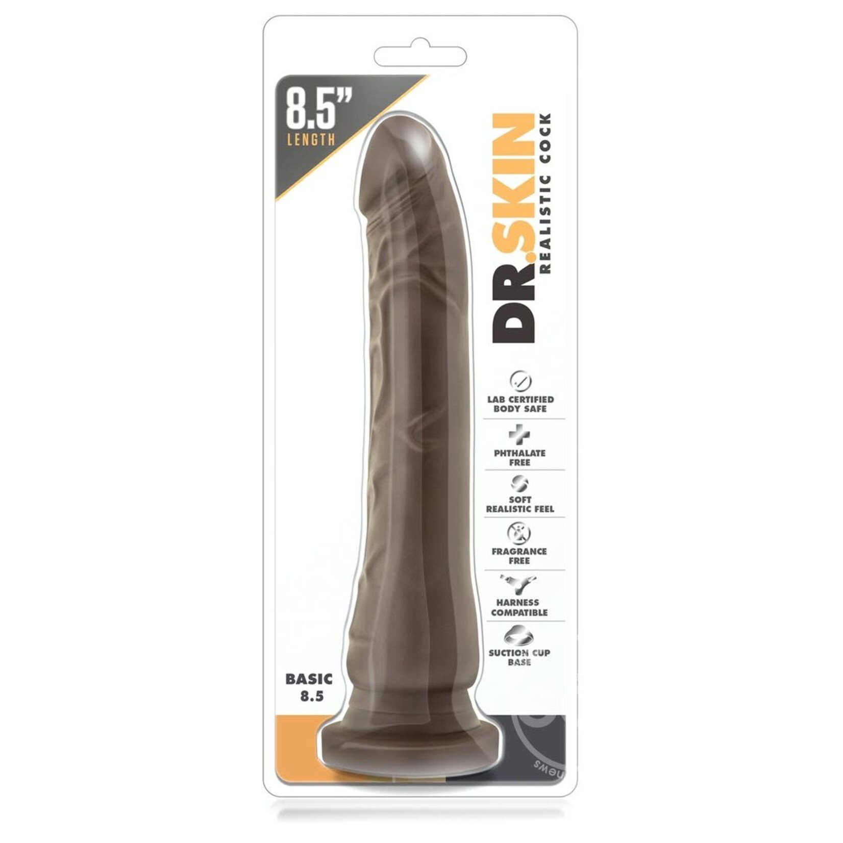 Blush Novelties Dr. Skin Basic 8.5 - Chocolate