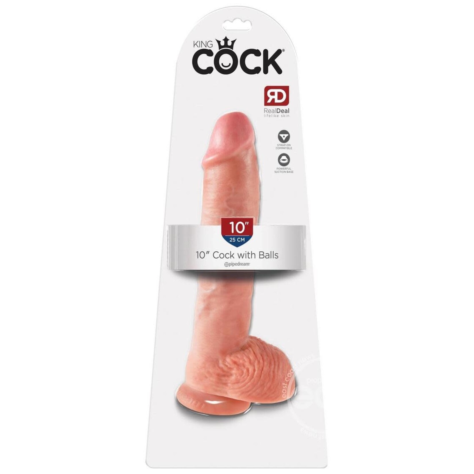 Pipedream King Cock 10-Inch Cock With Balls - Flesh