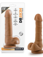 Blush Novelties Dr. Skin - Realistic Cock - Basic 7 - Mocha