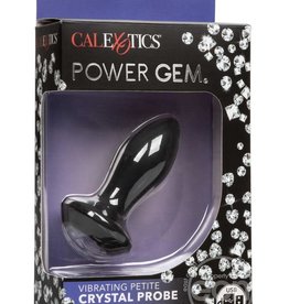 Calexotics Power Gem Vibrating Petite Crystal Probe - Black