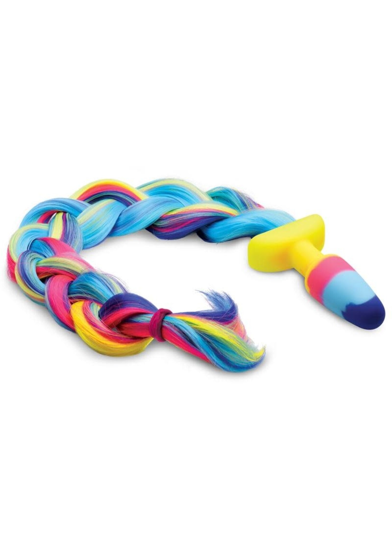 XR Brands Tailz Tailz Unicorn Tail Anal Plug - Multicolor