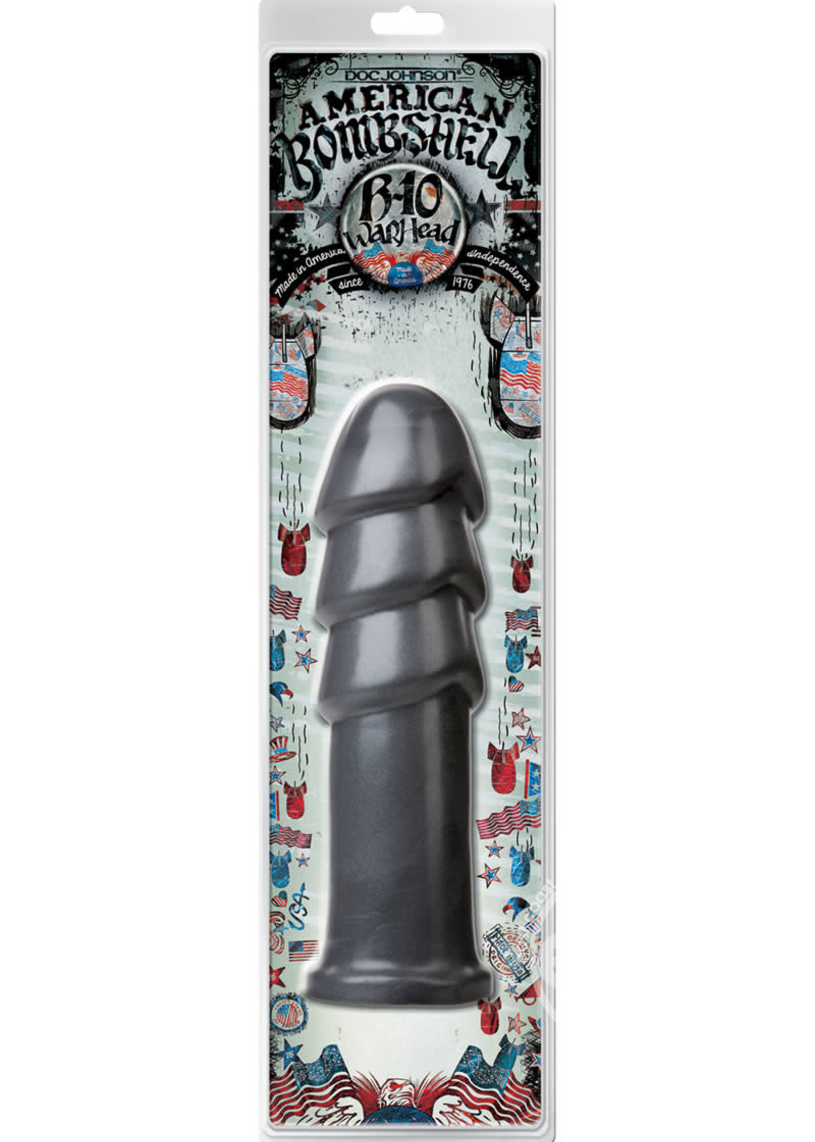 Doc Johnson American Bombshell B10 Warhead - Gun Metal