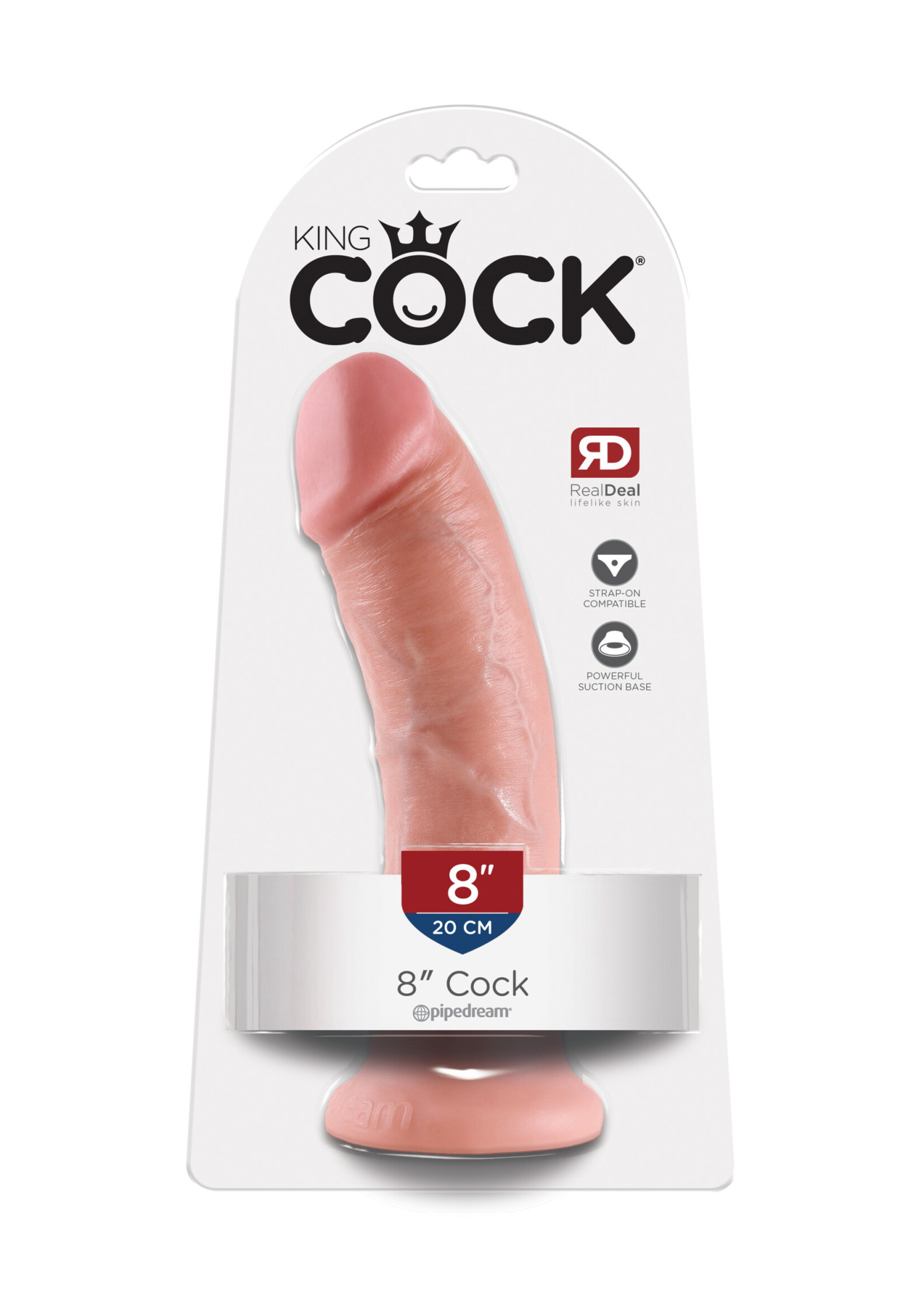 Pipedream King Cock 8-Inch Cock - Flesh