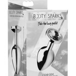 XR Brands Booty Sparks Clear Gem Anal Plug - Medium