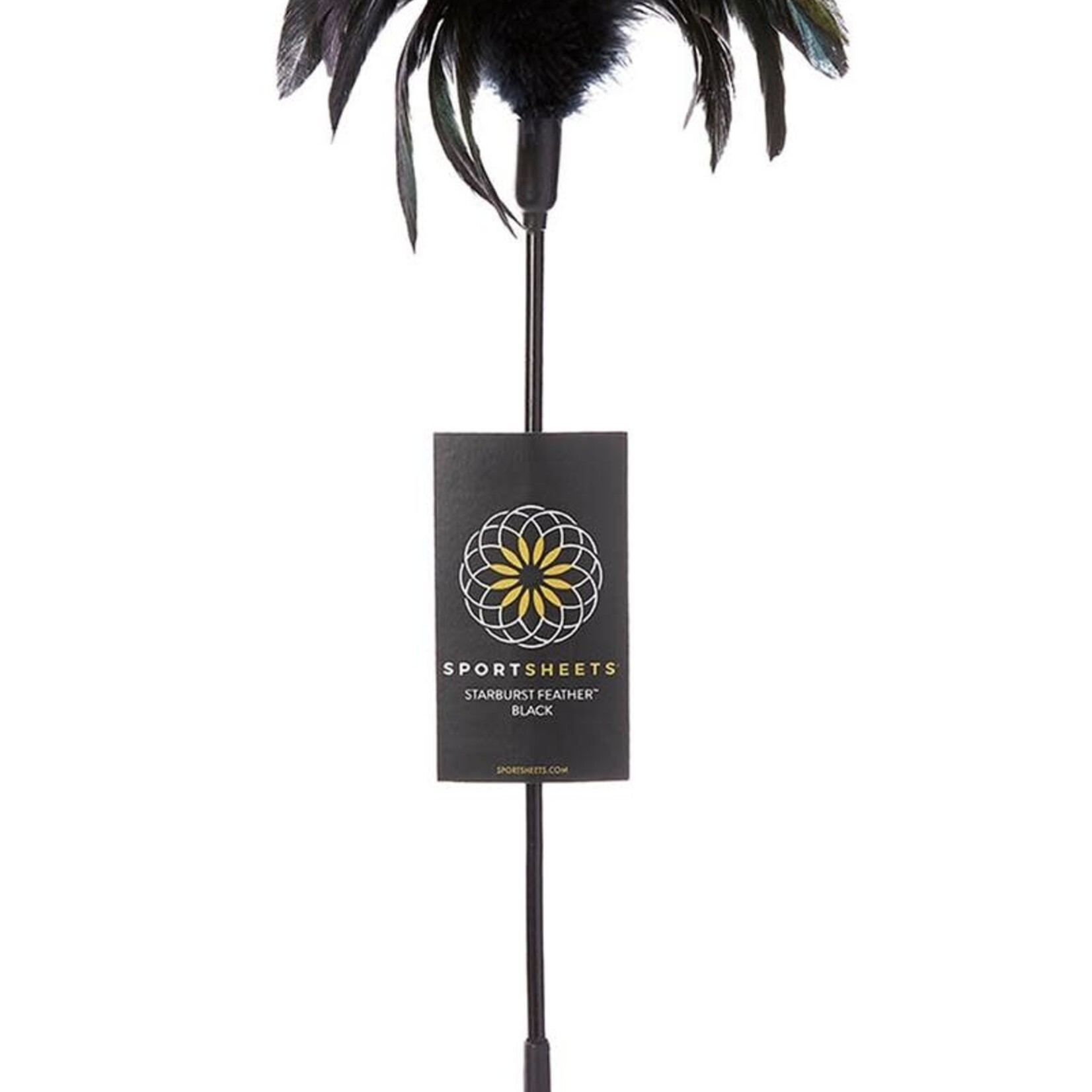 Sportsheets Fantasy Tickler Starburst Feather Tickler Black