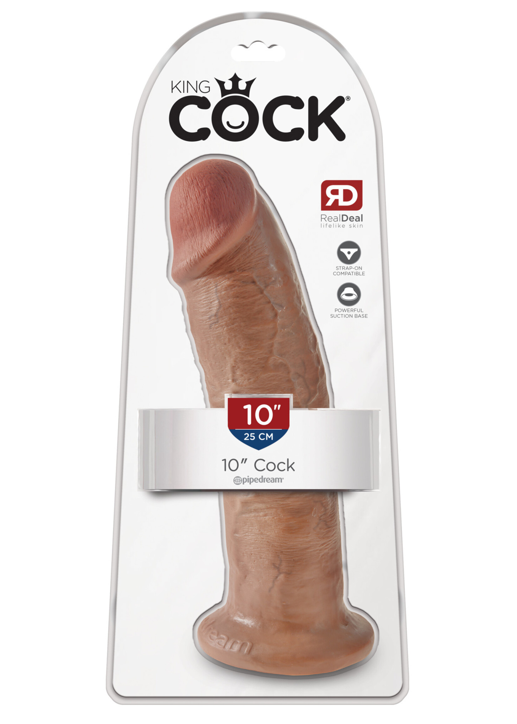 Pipedream King Cock 10" Cock - Tan