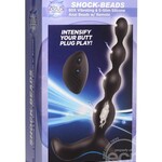 XR Brands Zeus Electrosex Zeus Shock Beads 80X Vibrating & E-Stim Rechargeable Silicone Anal Beads with Remote Control